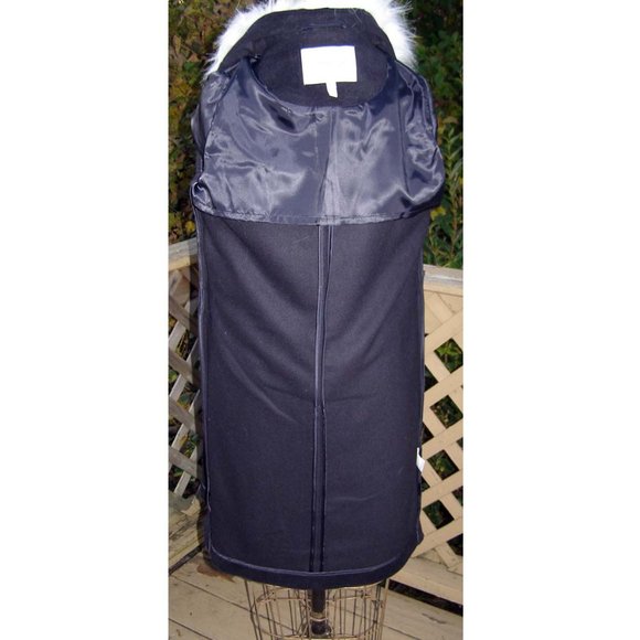 NEW Derek Lam 10 Crosby NAVY Wool blend coat sz M - Picture 13 of 13